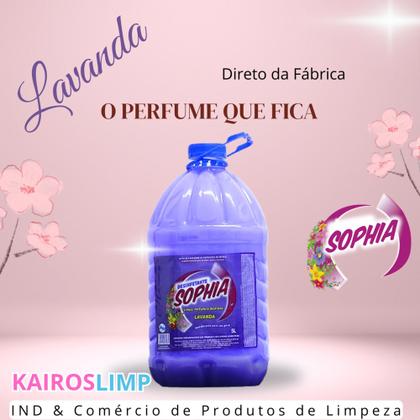 Imagem de Desinfetante Sophia Lavanda 5L - Limpa, Perfuma e Desinfeta - Altamente Concentrado