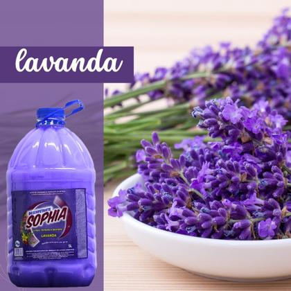 Imagem de Desinfetante Sophia Lavanda 5L - Limpa, Perfuma e Desinfeta - Altamente Concentrado