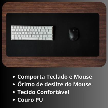 Imagem de Deskpad Gamer Caramelo 70x35  Grande Speed Sintético Mousepad Base Resistente Escritório