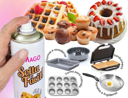 Desmoldante Spray Unta Forma Para Bolos 400ml Marca Mago Unitario Imagem de Desmoldante Spray Unta Forma Para Bolos 400ml Marca Mago Unitario