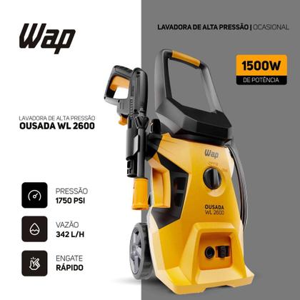 Imagem de Desobstruidora de Alta Pressão 1500W 1750PSI WAP Ousada WL 2600 Ultra