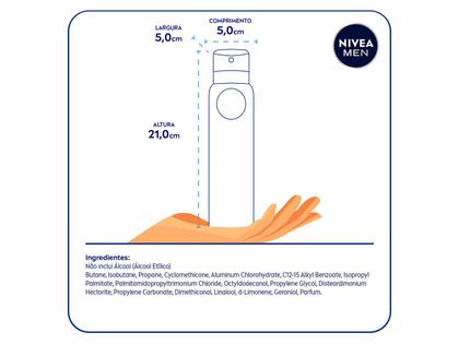 Imagem de Desodorante Aerosol Masculino Black & White Invisible 48h Nivea 150ml