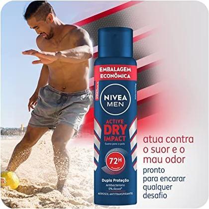 Imagem de Desodorante Aerosol Nivea Men Active Dry Impact 200ml