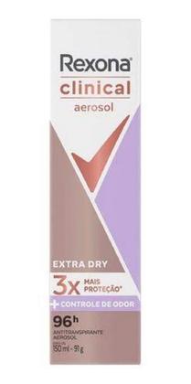 Imagem de Desodorante Aerosol Rexona Clinical Extra Dry 150Ml