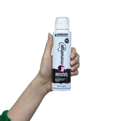 Imagem de Desodorante Aerossol Monange Feminino Invisível 150ml