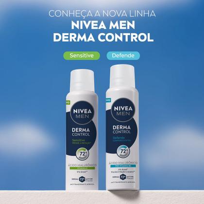Imagem de Desodorante Aerossol Nivea Men Derma Control Sensitive 72h 150ml
