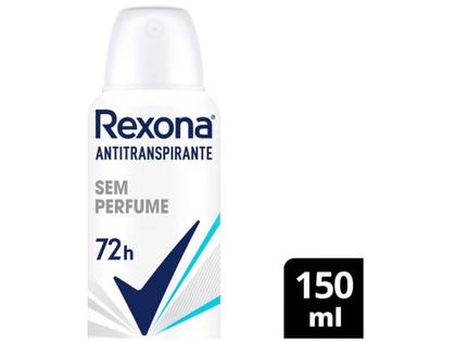 Imagem de Desodorante Antitranspirante Aerossol Rexona - sem Perfume Feminino 72 Horas 150ml