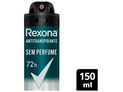 Imagem de Desodorante Antitranspirante Aerossol Rexona - sem Perfume Masculino 72 Horas 150ml