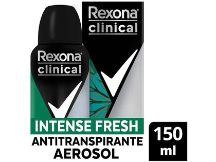Imagem de Desodorante Antitranspirante Rexona Clinical Intense Fresh Aerosol Masculino 96h 150ml