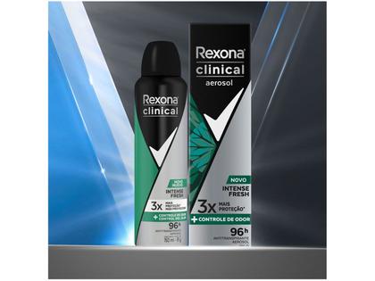 Imagem de Desodorante Antitranspirante Rexona Clinical Intense Fresh Aerosol Masculino 96h 150ml