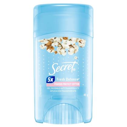 Imagem de Desodorante Antitranspirante Secret Gel Algodão 45g