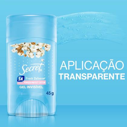 Imagem de Desodorante Antitranspirante Secret Gel Algodão 45g