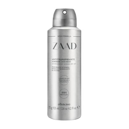 Imagem de Desodorante Antitranspirante Zaad Aerossol 125ml Vegano 48h Proteção Intensa Toque Seco