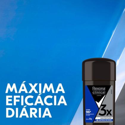Imagem de Desodorante Antitraspirante Rexona Clinical Creme Clean 96h com 58g