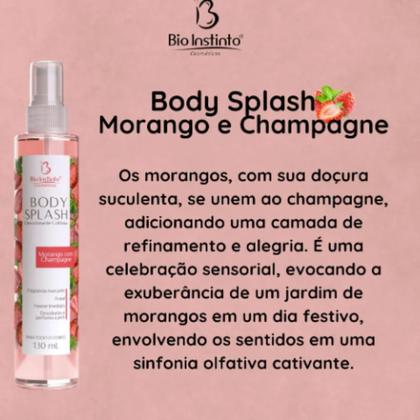 Imagem de Desodorante Body Splash Morango com Champagne 130ml - Bio Instinto