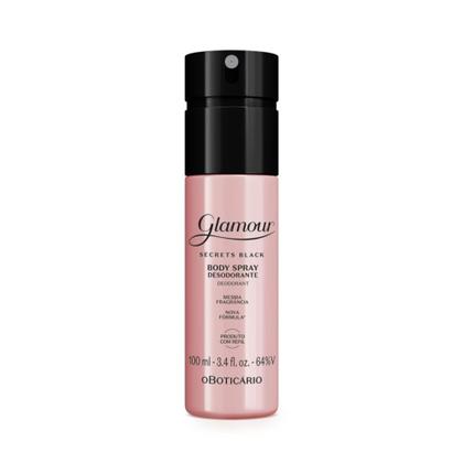 Imagem de Desodorante Body Spray Glamour Secrets Black 100ml - O Boticário