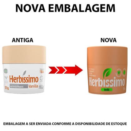 Imagem de Desodorante Creme Antitranspirante Herbíssimo Vanilla 55g