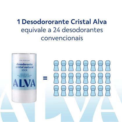 Imagem de Desodorante Cristal Stick Vegano 120g Alva