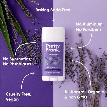 Imagem de Desodorante em bastão Pretty Frank, lavanda natural sem alumínio