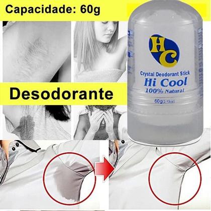 Imagem de Desodorante Em Pedra Sal Cristal 60g Unisex Hi Cool Frag