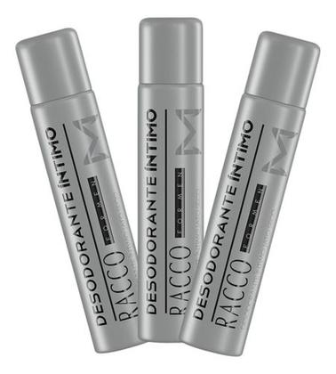 Imagem de Desodorante Intimo Masculino Racco For Men, 100 Ml Kit Com 3