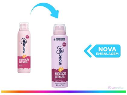 Imagem de Desodorante Monange Hidratação Intensiva Aerosol - Antitranspirante Feminino 72 Horas 150ml