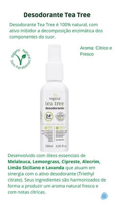 Imagem de Desodorante Natural Tea Tree Vegana 120ml