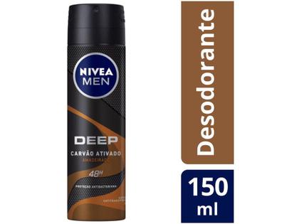 Imagem de Desodorante Nivea Men Deep Amadeirado Aerossol - Antitranspirante Masculino 150ml