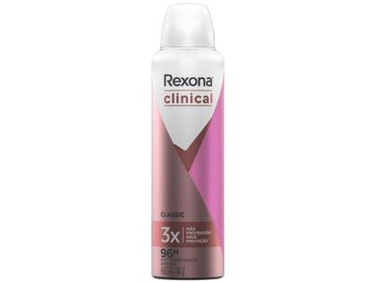 Imagem de Desodorante Rexona Aerossol Antitranspirante - Feminino Clinical Classic 150ml