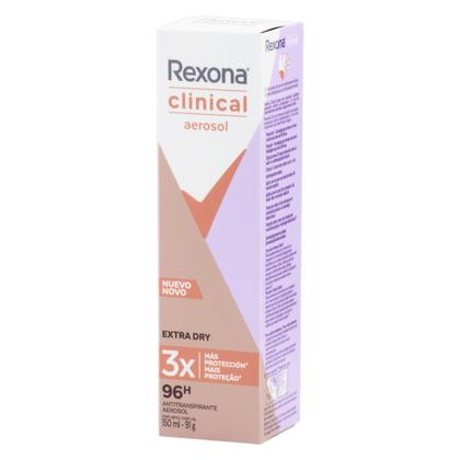 Imagem de Desodorante rexona clinical aerosol feminino extra dry 150 ml