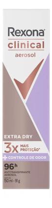 Imagem de Desodorante Rexona Clinical Antitranspirante Extra Dry 91g