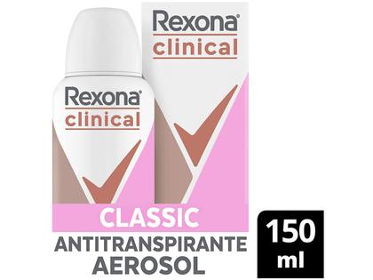 Imagem de Desodorante Rexona Clinical Classic Aerosol Antitranspirante 96h 150ml