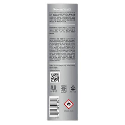 Imagem de Desodorante Rexona Clinical Sem Perfume Aerosol Antitranspirante 96h 150ml