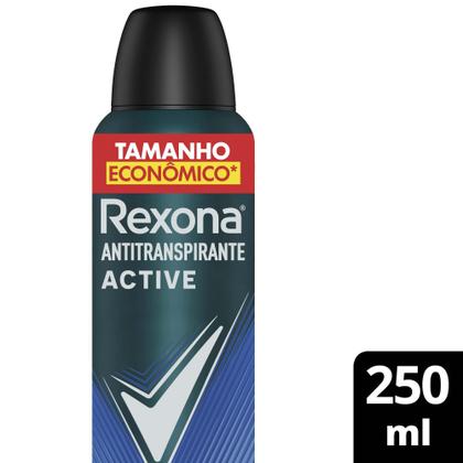Imagem de Desodorante Rexona Men Active Dry Aerosol Antitranspirante 72h 250ml Leve Mais Pague Menos
