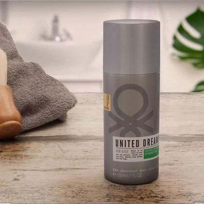 Benetton United Dreams Aim High Deo Spray Für Männer, 150 Ml, Holzig-aromatischer Duft