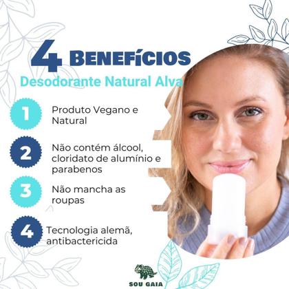 Imagem de Desodorante Stick Kristall Mini Sensitive - Alva 60g
