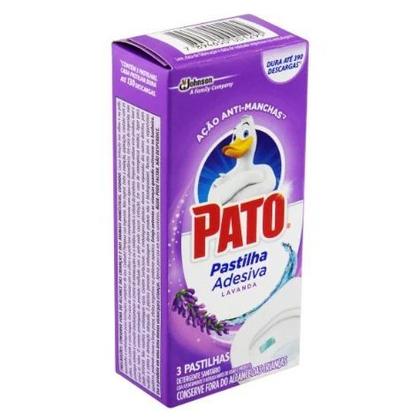 Imagem de Desodorizador Sanitario Pato Pastilha Adesiva Lavanda Com 3 Unidades