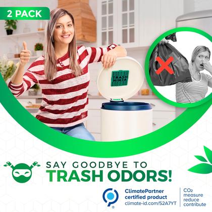 Imagem de Desodorizante de lata de lixo Trash Ninja para latas de lixo internas de 10 litros