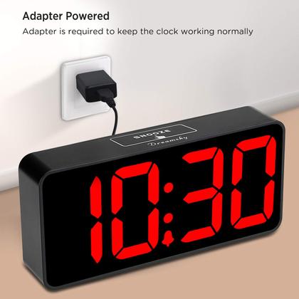 Imagem de Despertador DreamSky Large Digital de 9 polegadas com porta USB