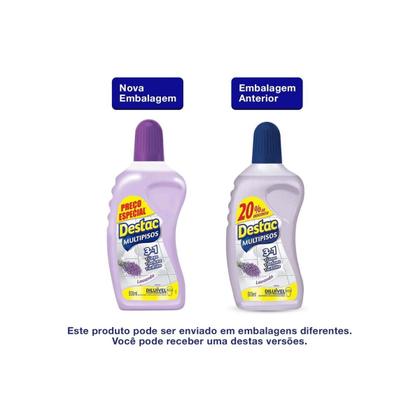 Imagem de DESTAC LIMPADOR BRILHO MULTIPISOS LAVANDA 500ml