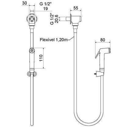 Imagem de Desviador Ducha 1990 C Flex