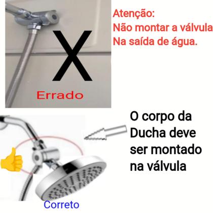 Imagem de Desviador para chuveiro ou ducha gás/ solar cromado 3 vias