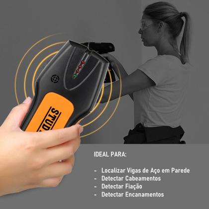 Imagem de Detector 3 em 1 Localize Fiação, Tubos e Vigas com Precisão e Segurança LWJ307