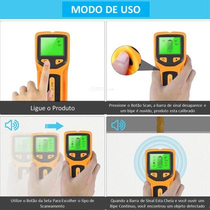 Imagem de Detector 5 em 1 com Tela LCD Ideal para Instalações com Segurança e Agilidade BOM6816
