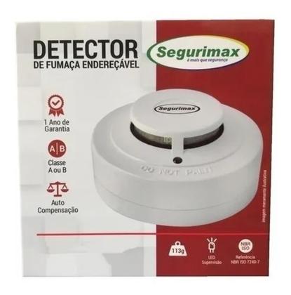 Imagem de Detector de Fumaça Óptico Alarme Incêncio Segurimax Endereçável