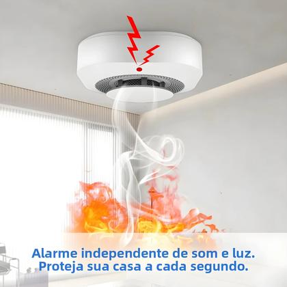 Imagem de Detector De Fumaça Para Escritório Em Casa Sistema De Alarme De Incêndio Sensor Independente PGST