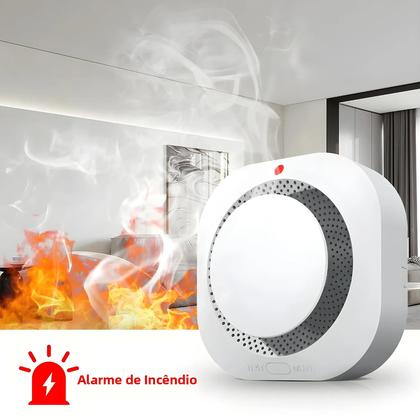 Imagem de Detector De Fumaça Para Escritório Em Casa Sistema De Alarme De Incêndio Sensor Independente PGST