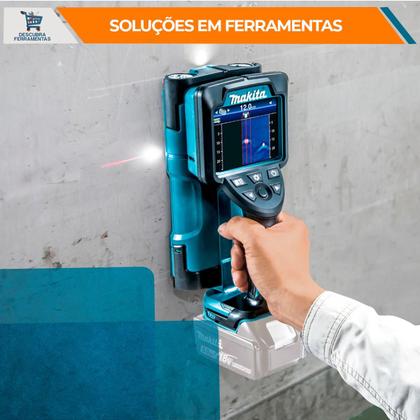 Imagem de Detector De Materiais 12V Max DWD181ZJ Makita Localiza Metais Madeiras Fios Elétricos Com Precisão Profissional Possui Tela LCD Iluminada Sem Bateria