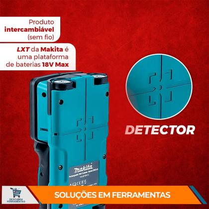 Imagem de Detector De Materiais 12V Max DWD181ZJ Makita Localiza Metais Madeiras Fios Elétricos Com Precisão Profissional Possui Tela LCD Iluminada Sem Bateria