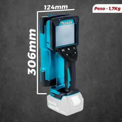 Imagem de Detector De Materiais 12V Max DWD181ZJ Makita Localiza Metais Madeiras Fios Elétricos Com Precisão Profissional Possui Tela LCD Iluminada Sem Bateria